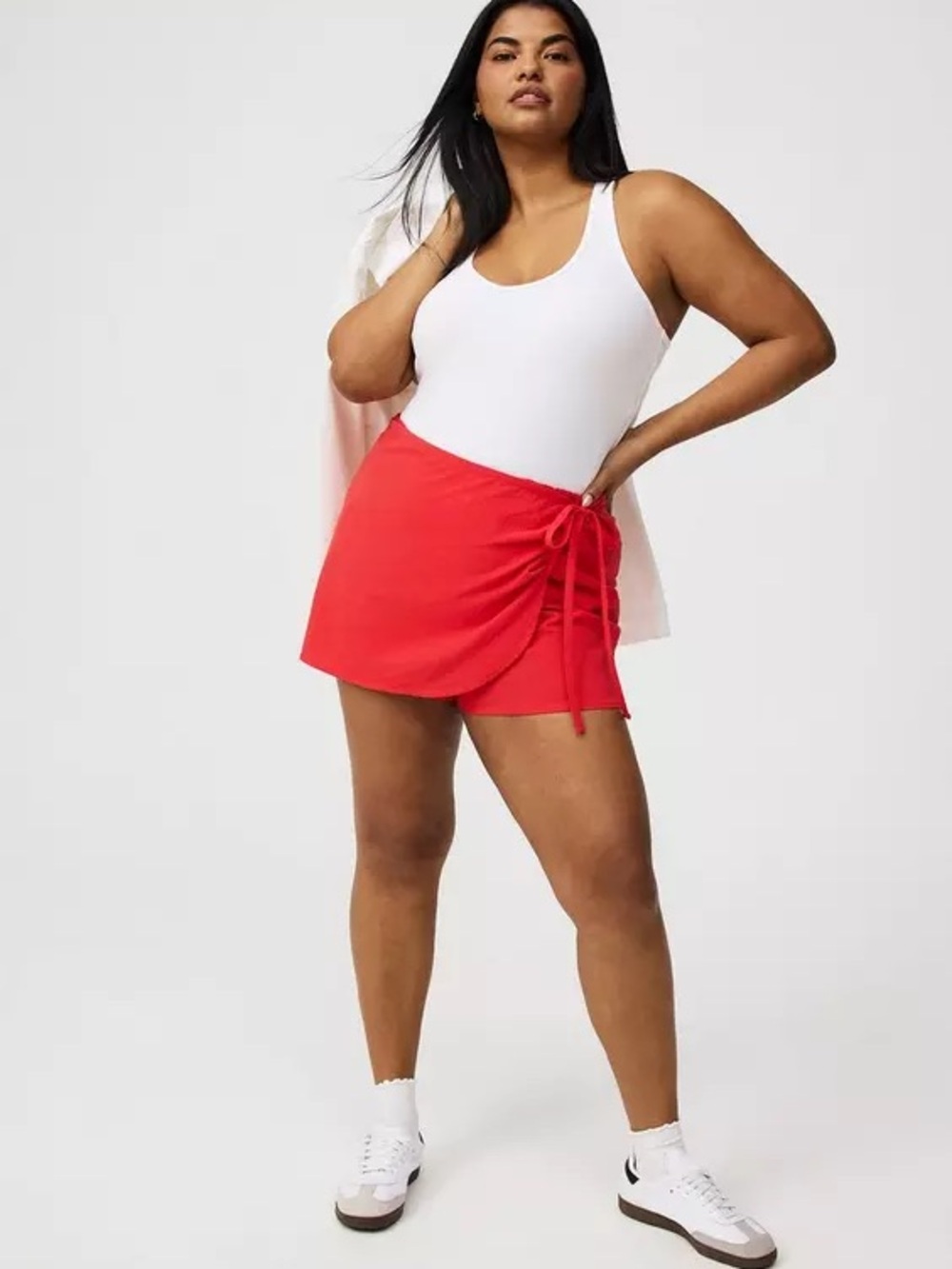 NWT Torrid Pull-On High Rise Beach Cotton Side-Tie Skort 2X